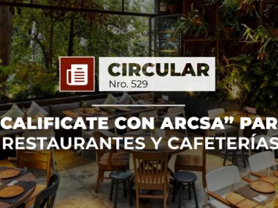 Califícate con ARCSA proceso para restaurantes y cafeterías